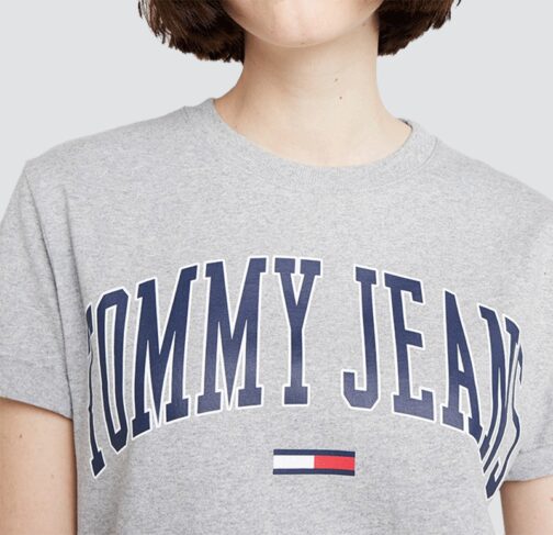 T-shirt Tommy Jeans gris