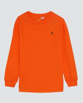Ralph Lauren – T-shirt manches longues -Orange
