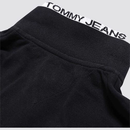 Tommy Jeans - Polo col rayé noir