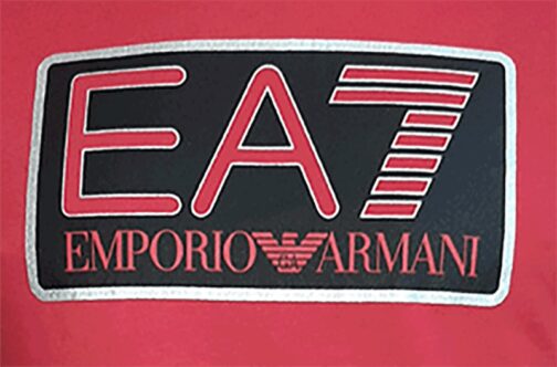 T-shirt EA7 Armani rouge