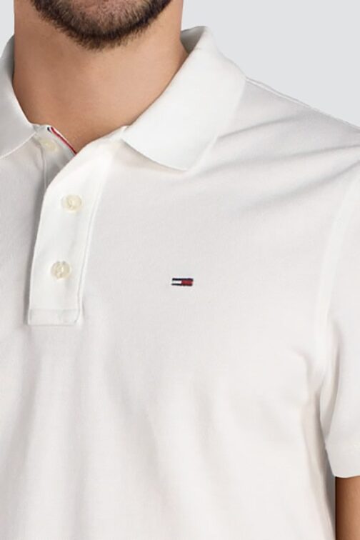 Polo Tommy jeans blanc