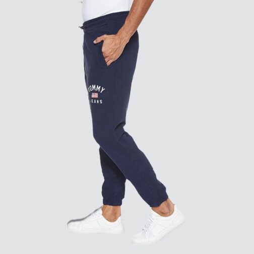 TOMMY JEANS Pantalon Jogging Washed Logo 6971- Noir