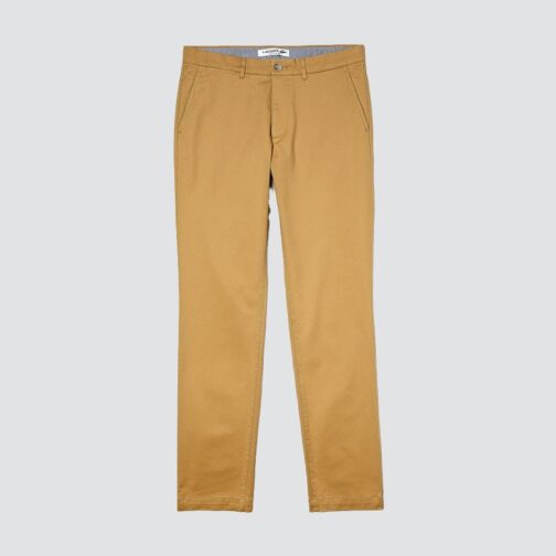 Lacoste Pantalon chino - coupe slim - camel