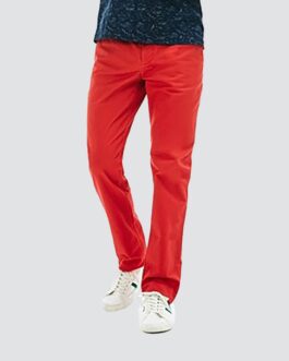 Lacoste – Pantalon Coupe Slim – Rouge