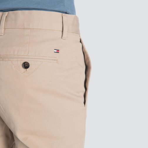 TOMMY HILFIGER -Pantalon chino - coton stretch droit - Beige