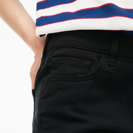 Lacoste Pantalon slim - logo - Noir