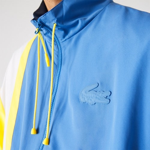 Jaune Bleu Blanc Lacoste Pull Jaune Sweat Lacoste Block Jaune Pour