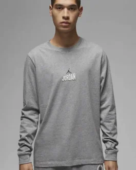 Nike – T-shirt manches longues Gris