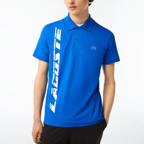 LACOSTE - Polo - 100% coton - bleu