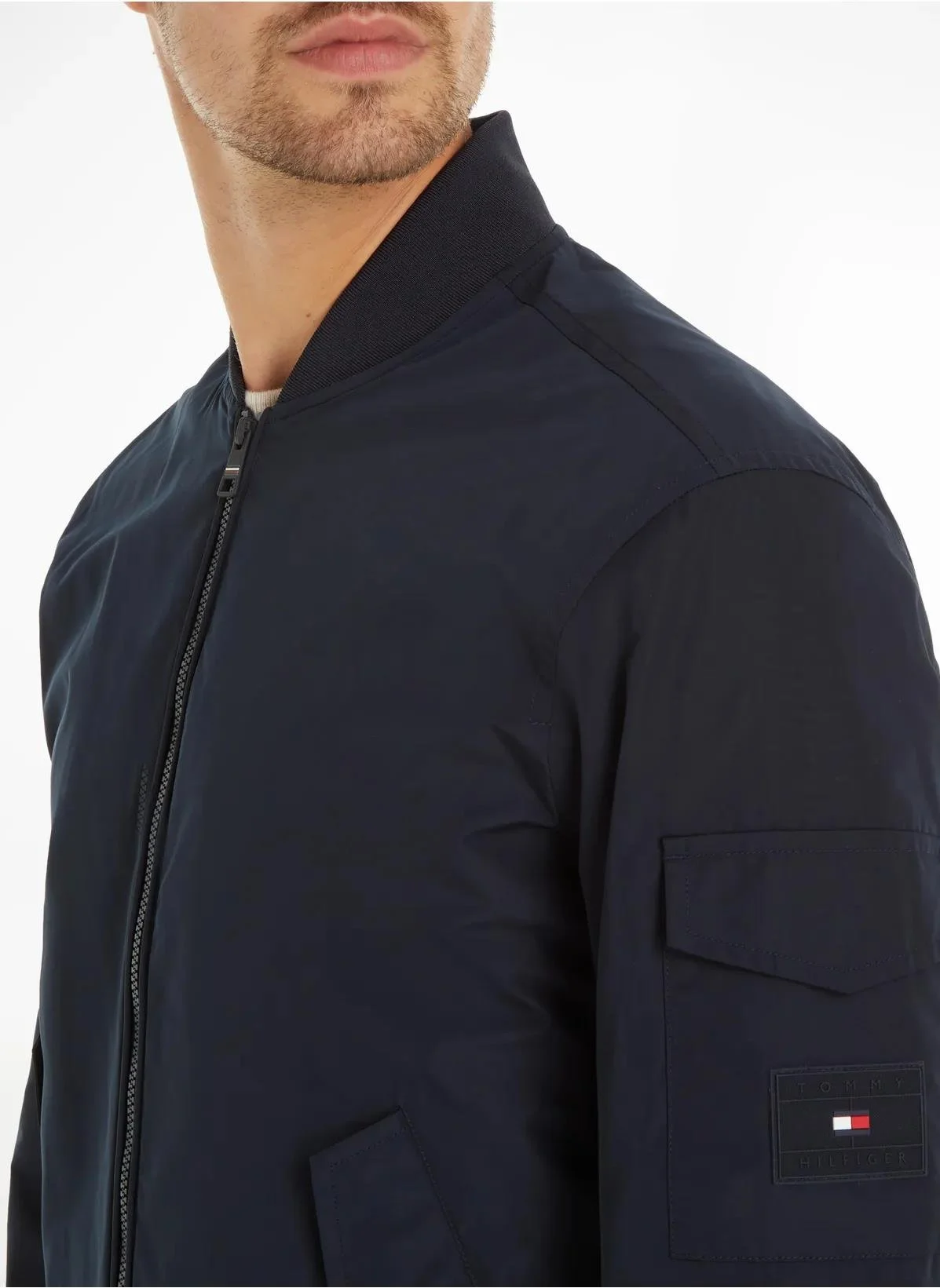 Tommy Hilfiger Homme Veste Bleu Marine – Image 3