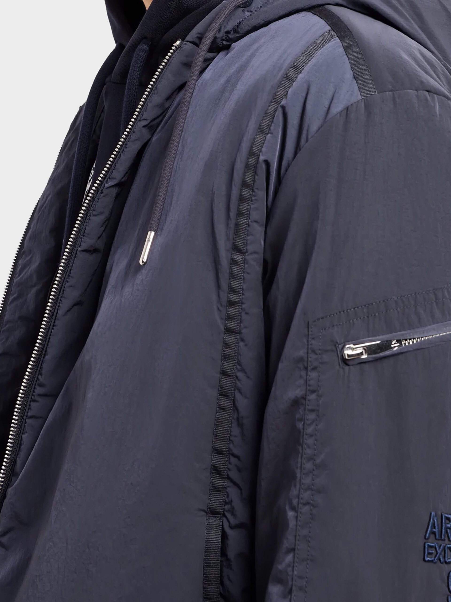 Armani Exchange veste Bleu marine – Image 4