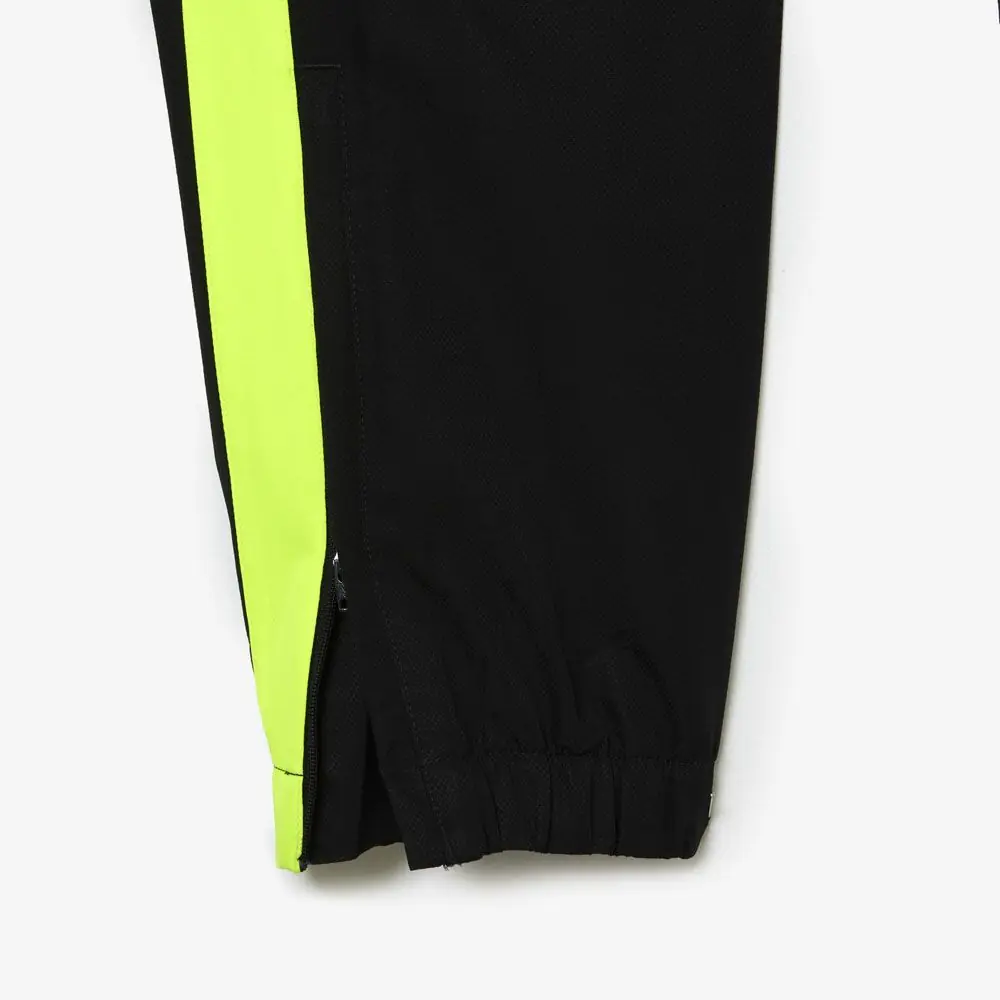 LACOSTE – Pantalon jogging – noir et vert fluo – Image 6