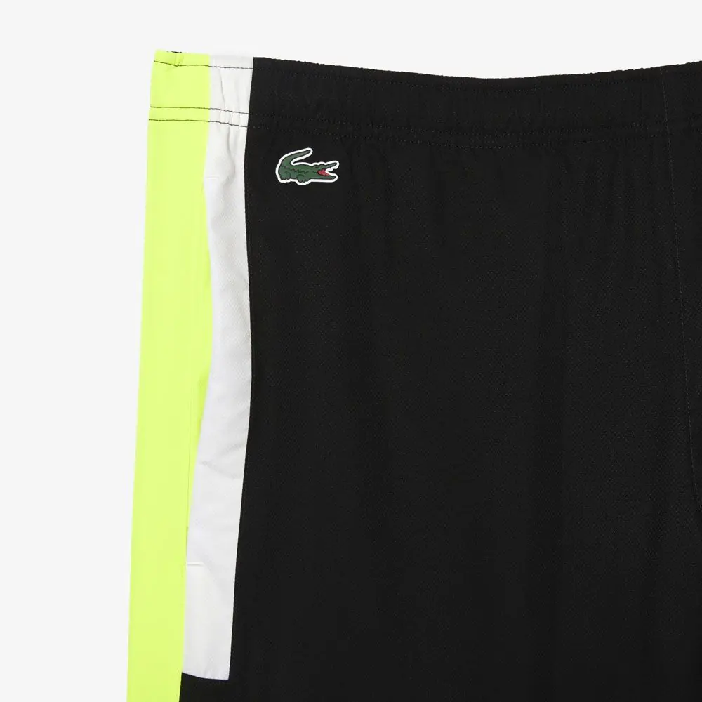 LACOSTE – Pantalon jogging – noir et vert fluo – Image 5