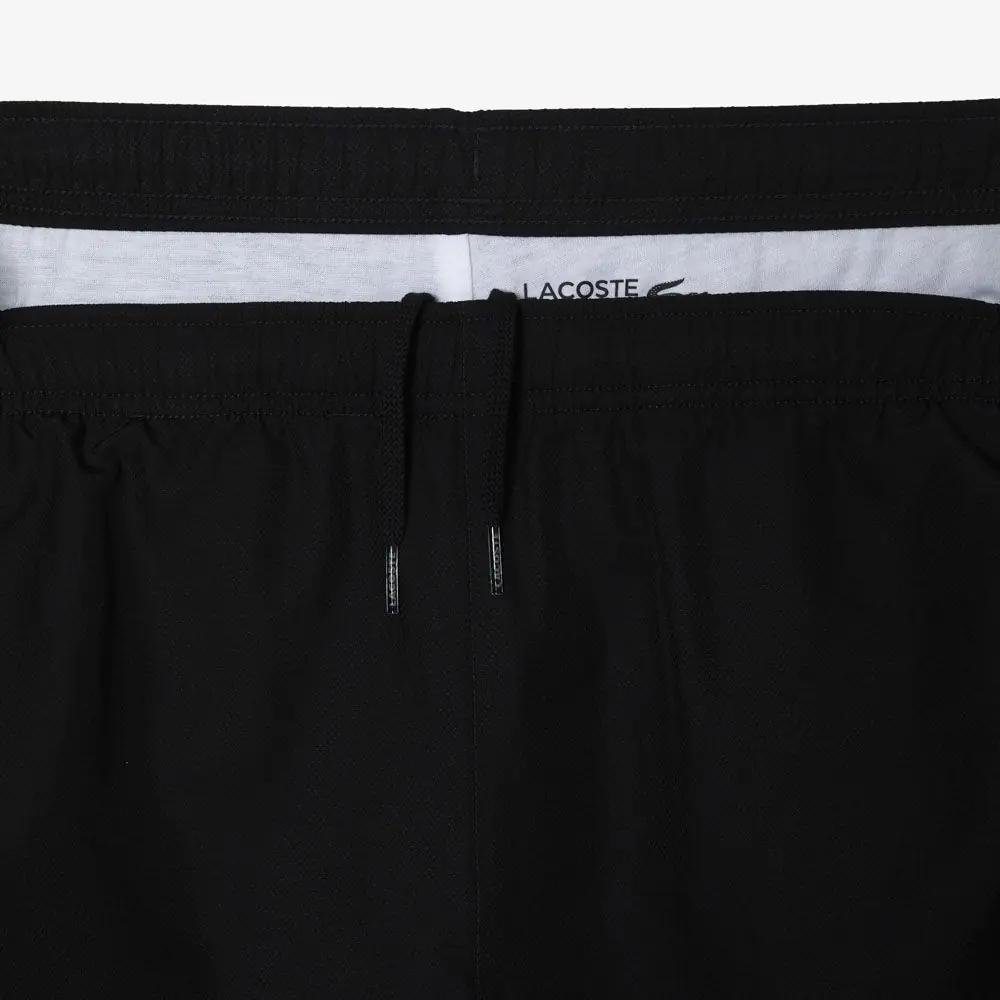 LACOSTE – Pantalon jogging – noir et vert fluo – Image 4